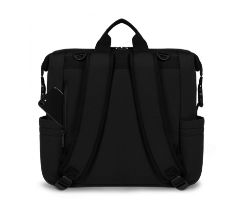 Māmiņas mugursoma - Ratu soma Lionelo CUBE black carbon