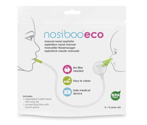 Мануальный назальный аспиратор Nosiboo Eco green