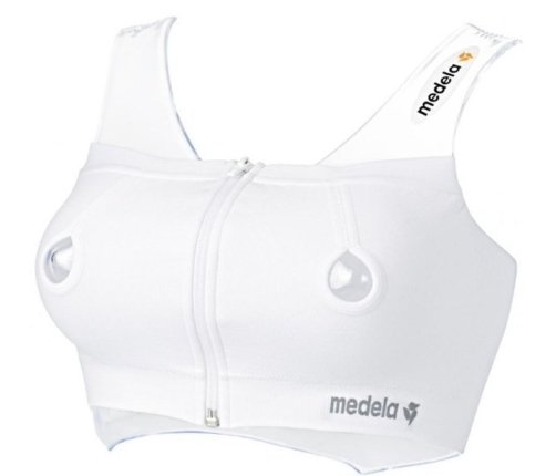 Mātes piena savakšanai bezvīļu krūšturis Medela Easy Expression White