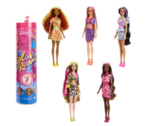 Mattel Barbie Color Reveal Sweet Fruit Series lelle HJX49