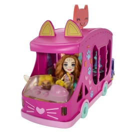 Mattel Enchantimals Cat Fashion Truck Playset HPB34 Кемпер + Кукла