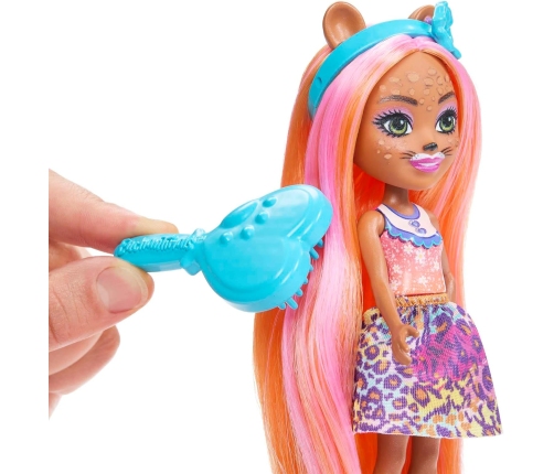 Mattel Enchantimals Glam Party Charisse Cheetah Grinsy HNV30 + 5 Accessories HNV28 Кукла с животными