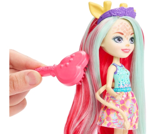 Mattel Enchantimals Glam Party Gillian Giraffe HNV29 + 5 Accessories HNV28 Кукла с животными