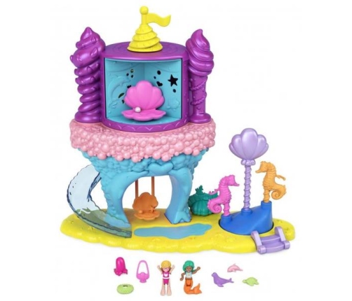 Mattel Polly Pocket Rainbow Funland Mermaid GYK41 / GYK42 Комплект Бухта Русалки