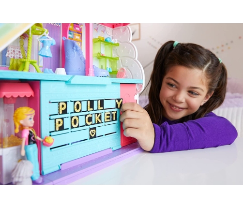 Mattel Polly Pocket Sweet Adventures Rainbow Mall HHX78 Spēļu komplekts