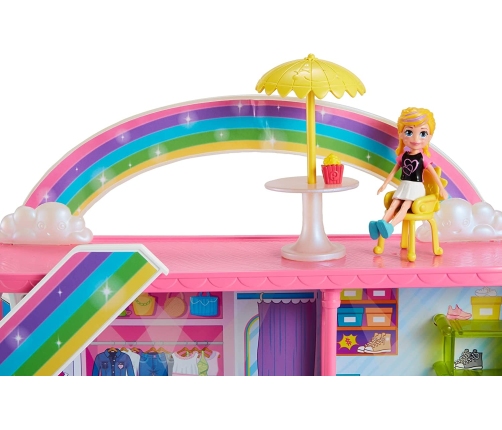 Mattel Polly Pocket Sweet Adventures Rainbow Mall HHX78 Spēļu komplekts