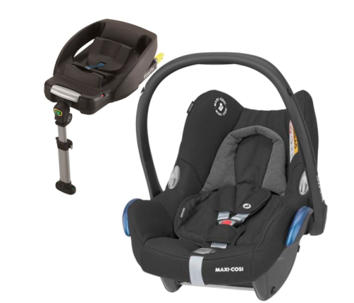 MAXI COSI CABRIOFIX Essential Black Bērnu Autokrēsls 0-13 kg + Familyfix bāze