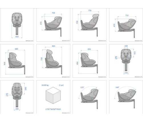 Maxi Cosi Mica Authentic graphite Bērnu Autokrēsls 0-18 kg