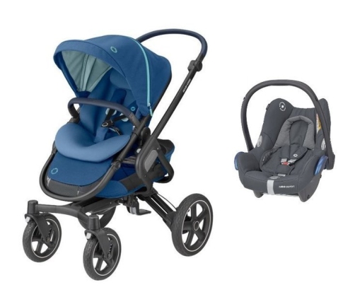 MAXI-COSI Nova 4 Essential Blue Sporta Ratiņi + Cabriofix 0-13 kg