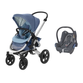 MAXI-COSI Nova 4 Frequency Blue Прогулочная Коляска + Cabriofix 0-13 кг