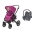 MAXI-COSI Nova 4 Frequency Pink Sporta Ratiņi + Cabriofix 0-13 kg