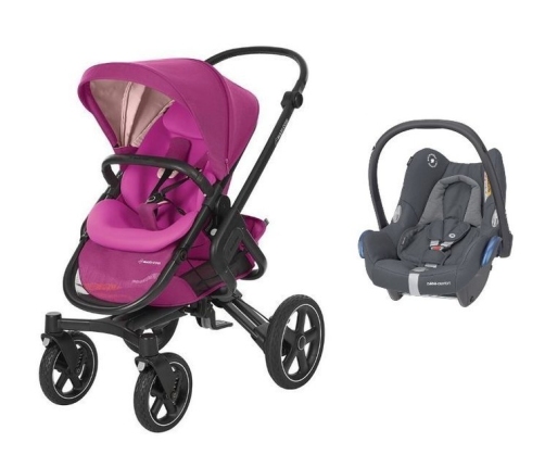 MAXI-COSI Nova 4 Frequency Pink Прогулочная Коляска + Cabriofix 0-13 кг