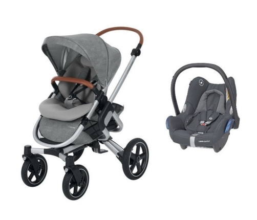 MAXI-COSI Nova 4 Nomad Grey Sporta Ratiņi + Cabriofix 0-13 kg