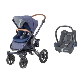 MAXI-COSI Nova 4 Sparkling Blue Прогулочная Коляска + Cabriofix 0-13 кг