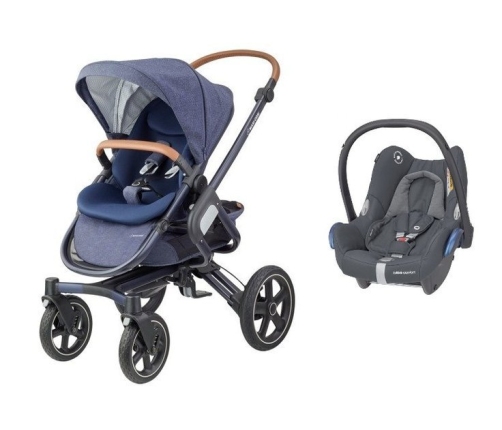 MAXI-COSI Nova 4 Sparkling Blue Sporta Ratiņi + Cabriofix 0-13 kg