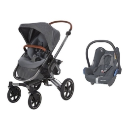 MAXI-COSI Nova 4 Sparkling Grey Прогулочная Коляска + Cabriofix 0-13 кг