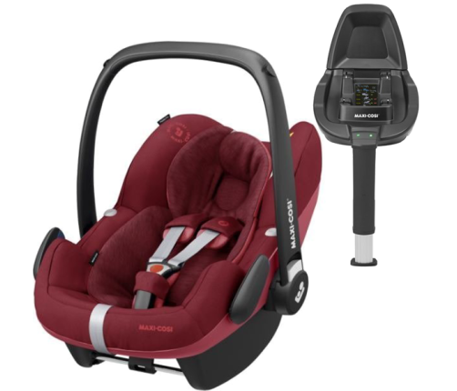 Maxi Cosi Pebble Pro Essential red Детское автокресло 0-13 кг + Familyfix2 база