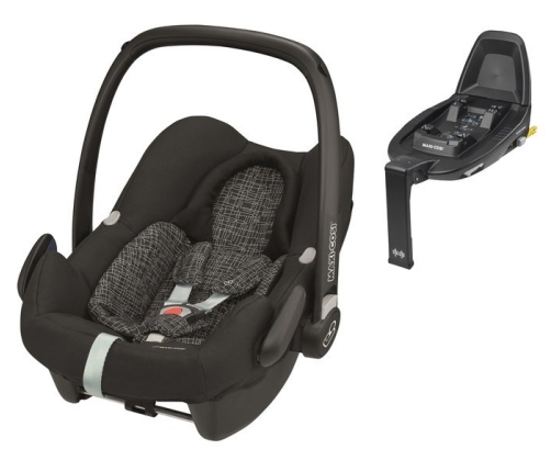 Maxi Cosi Rock Black grid Bērnu Autokrēsls 0-13 kg + Familyfix2 bāze