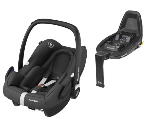 Maxi Cosi Rock Essential Black Bērnu Autokrēsls 0-13 kg + Familyfix2 bāze