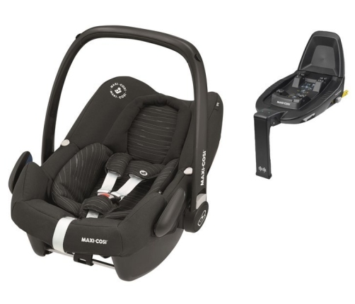 Maxi Cosi Rock Scribble Black Bērnu Autokrēsls 0-13 kg + Familyfix2 bāze