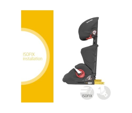 MAXI COSI Rodi XP Fix Basic Black Bērnu Autokrēsls 15-36 kg