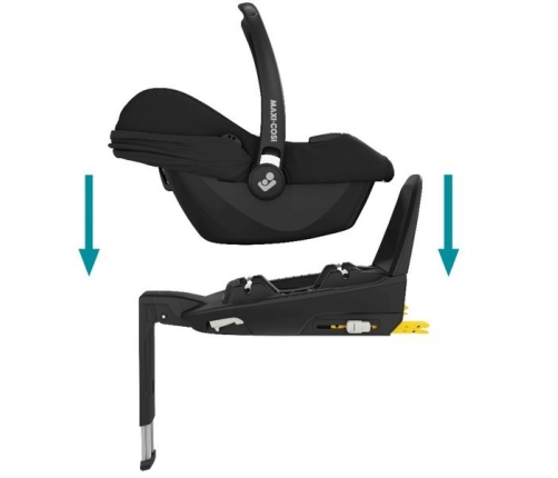 Maxi Cosi Tinca i-Size Essential black Bērnu Autokrēsls 0-13 kg + bāze FamilyFix2