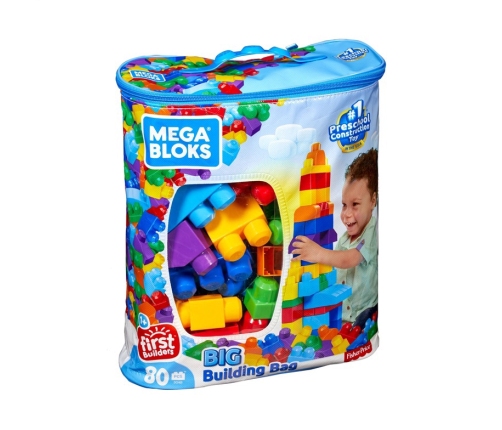 Конструктор MEGA BLOCKS First Builders Building Classic DCH63, 80 шт.