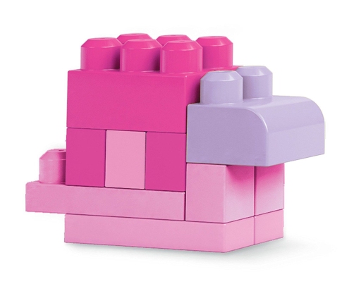 MEGA BLOCKS Konstruktors First Builders Building Pink DCH54, 60 gab.