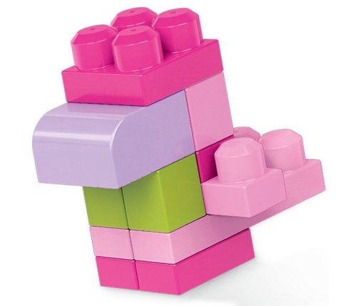 MEGA BLOCKS Konstruktors First Builders Building Pink DCH54, 60 gab.