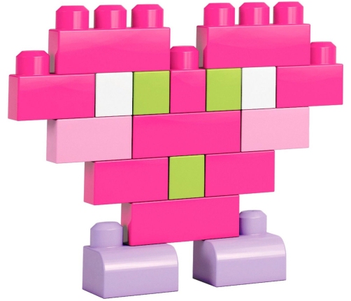 MEGA BLOCKS Konstruktors First Builders Building Pink DCH62, 80 gab.