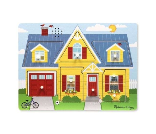 Melissa&Doug Sound Puzzles House Koka muzikāla puzle