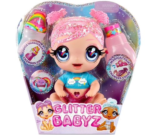 MGA LOL Glitter BABYZ Dreamia Stardust Baby Doll pink Lelle