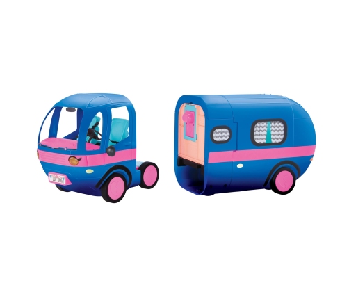 MGA LOL Surprise 4-in-1 Glamper Fashion Camper with 55+ Surprises (Electric Blue)