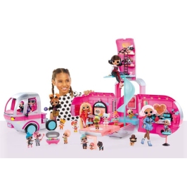 MGA LOL Surprise 4-in-1 Glamper Fashion Camper with 55+ Surprises (Silver)
