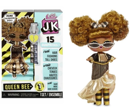 MGA LOL SURPRISE J.K. Queen Bee Mini Fashion Doll with 15 Surprises