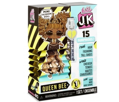 MGA LOL SURPRISE J.K. Queen Bee Mini Fashion Doll with 15 Surprises