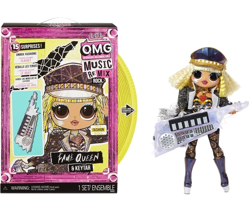 MGA LOL SURPRISE Music Remix Rock Fame Queen and Keytar Lelle