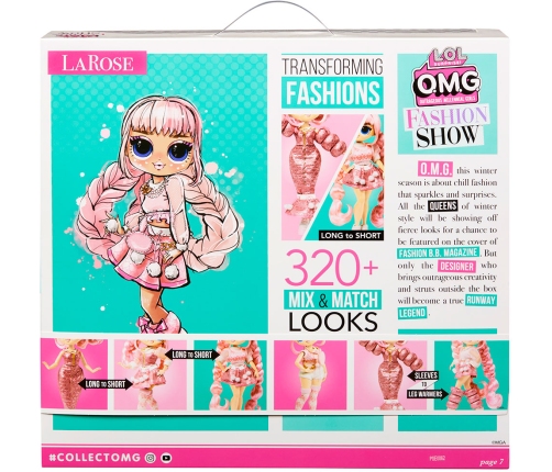 MGA LOL SURPRISE O.M.G. Fashion Show Style Edition LaRose Fashion Doll with 320+ looks