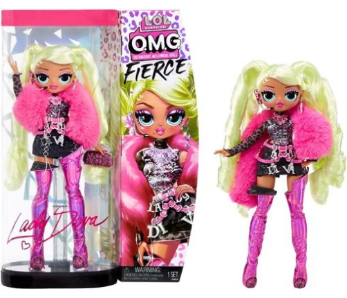 MGA LOL SURPRISE O.M.G. Fierce 707 Lady Diva Doll with 20 surprises