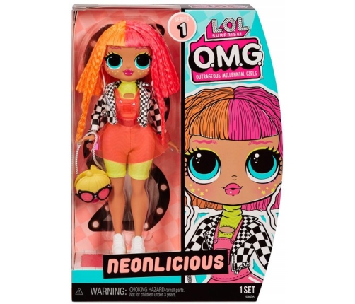 MGA LOL SURPRISE O.M.G. Neonlicious Fashion Doll with 20 Surprises