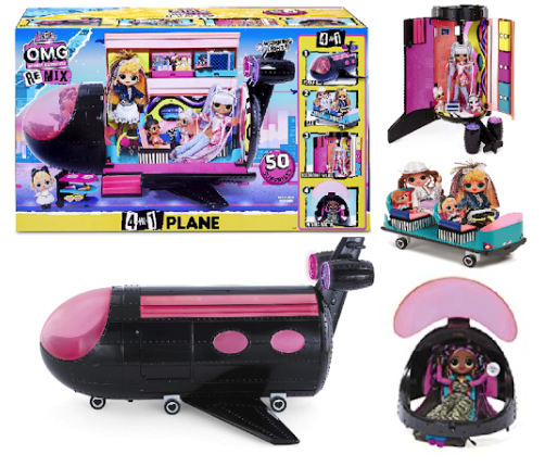 MGA LOL SURPRISE O.M.G. REMIX Plane Playset 4 in 1 Самолёт