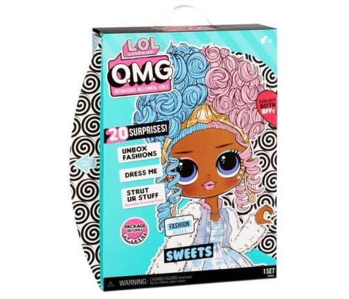 MGA LOL SURPRISE O.M.G. Sweets Fashion Doll + 20 Surprises