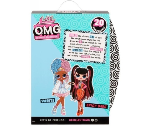 MGA LOL SURPRISE O.M.G. Sweets Fashion Doll + 20 Surprises