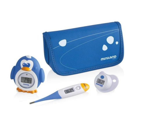 Miniland ThermoKit Plus Blue Комплект детских термометров: Для тела + Соска + Для воды