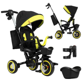 Momi Invidia 360 5in1 Black yellow Bērnu trīsritenis