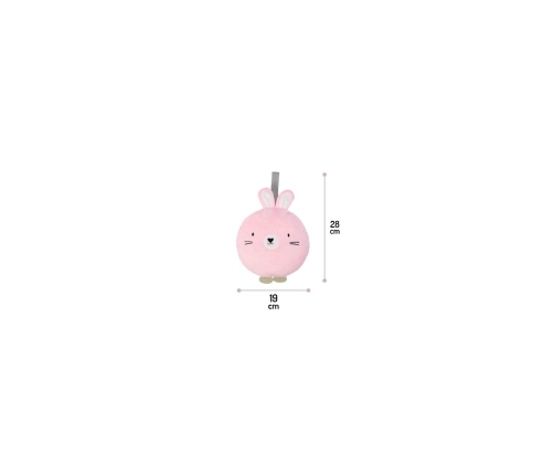 MoMi Lulu Pink Игрушка для сна с розовым шумом Ночник