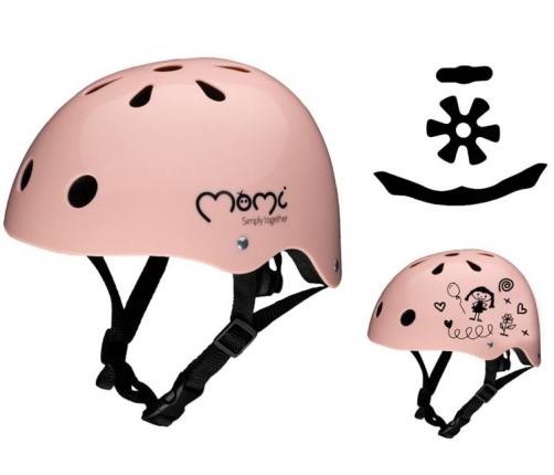 Momi Mimi bērnu ķivere Pink (47-58 cm)