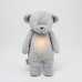 Moonie Organic HUMMING BEAR Silver 2in1 Ночник Мишка для сна с розовым шумом