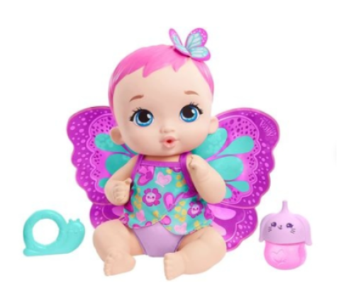 My Garden Baby Drink & Wet Butterfly Baby Pink Lelle GYP10