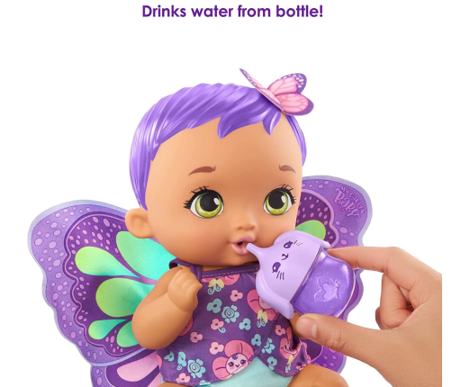 My Garden Baby Drink & Wet Butterfly Baby Purple Lelle GYP11